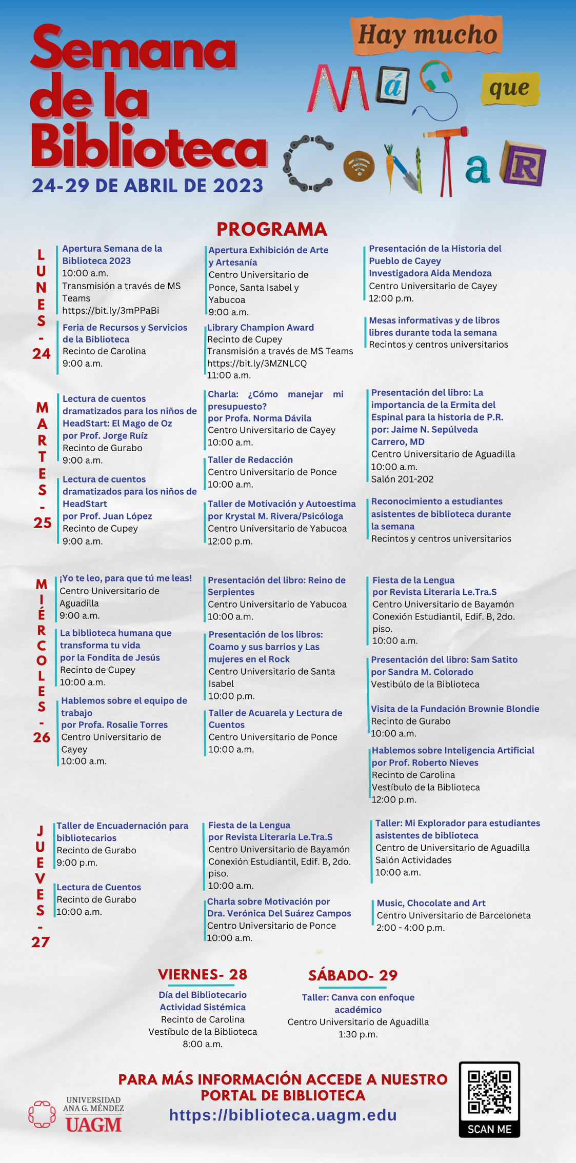 Programa Semana de la Biblioteca