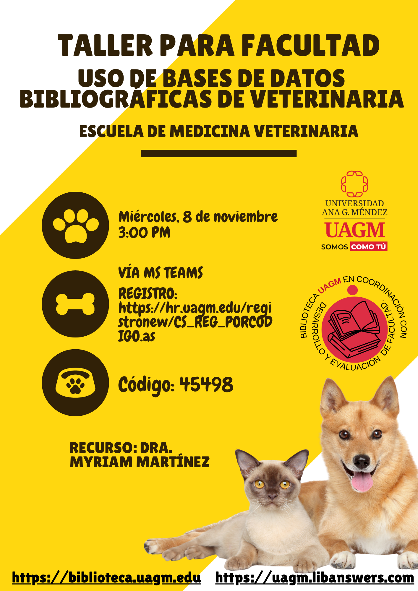 Uso de bases de datos bibliográficas de Medicina Veterinaria 